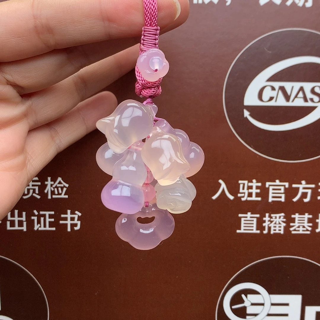 玛瑙/玉髓车挂未镶嵌钥匙扣