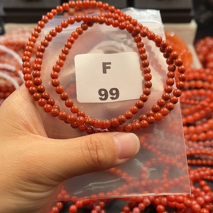 南红玛瑙未镶嵌多样性发货默认微瑕称重4mm