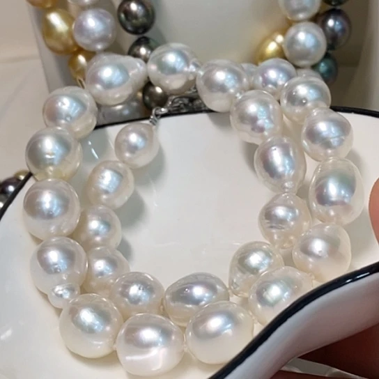 康***～海水珍珠银S925镶嵌颈饰12-1503