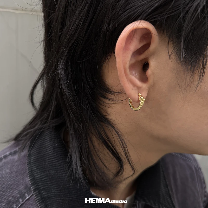 925银耳饰 【马年限定】马上有钱系列纯银耳环男女耳钉小众高级耳扣