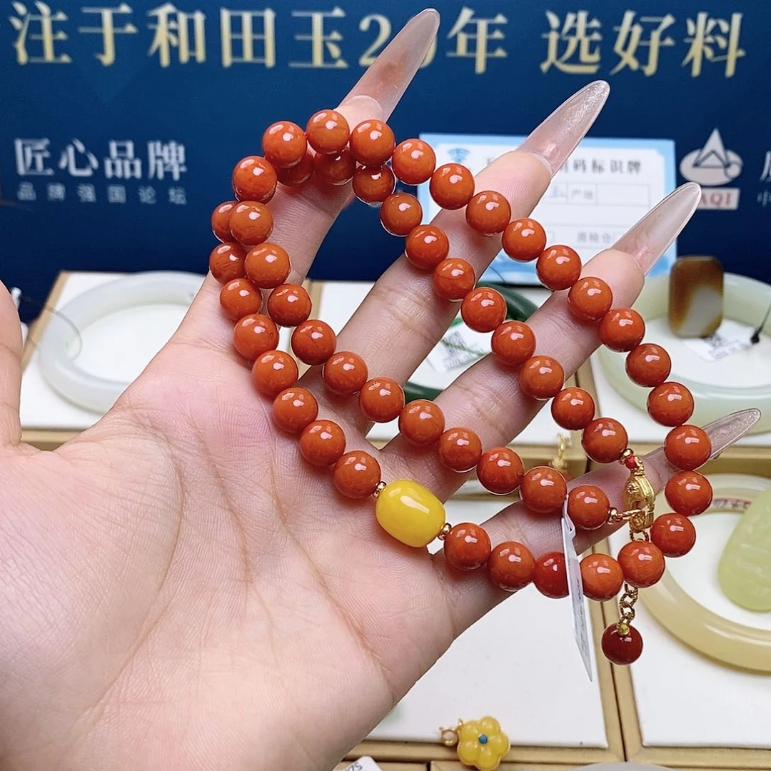 颈饰未镶嵌南红玛瑙sj