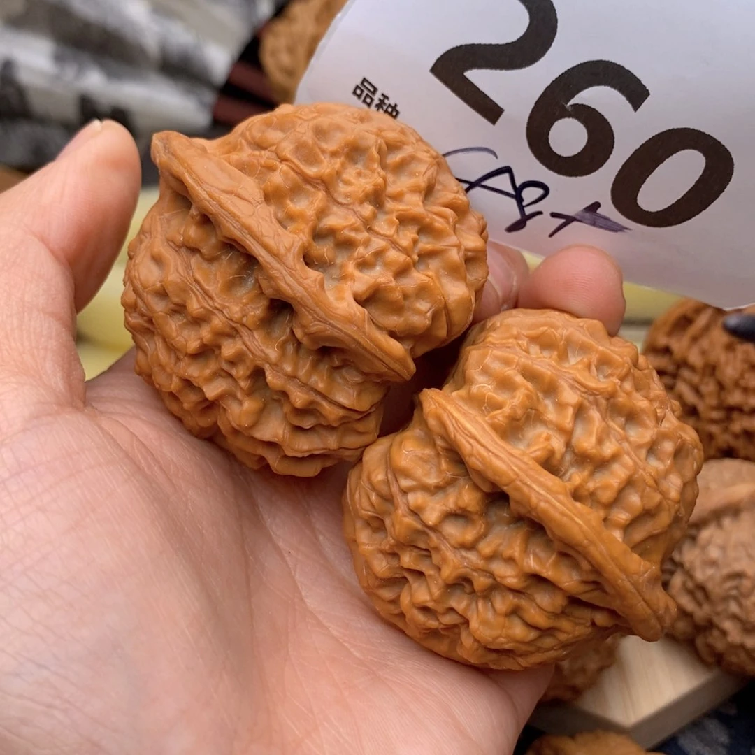 文玩核桃把件N**-260高48加蓟县元宝