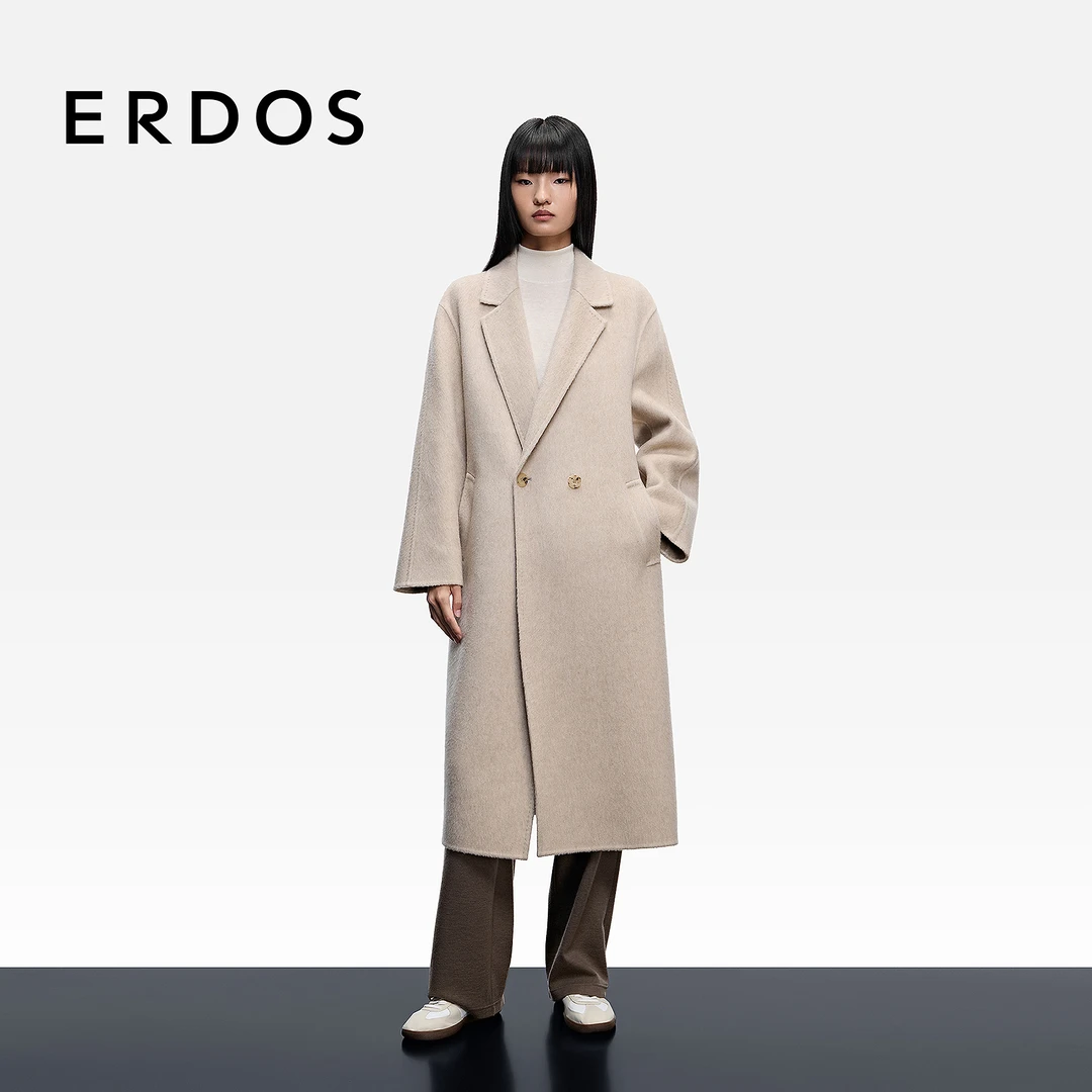 【善系列】ERDOS 无染色800g纯羊绒绒双面羊绒大衣 25年秋冬新品