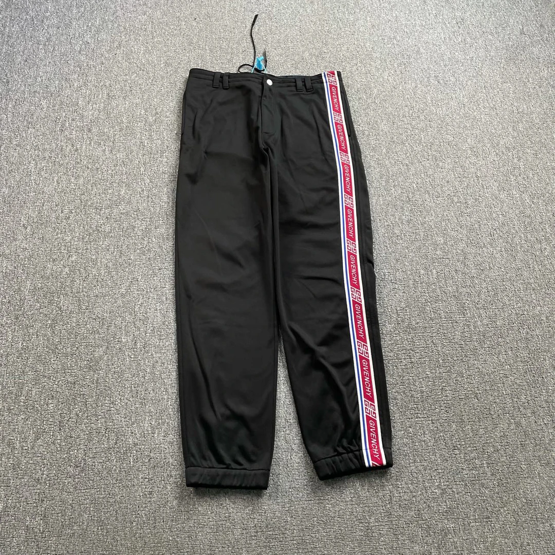 95新 Givenchy/纪梵希 （ll） 黑色串标长裤 M码 202898