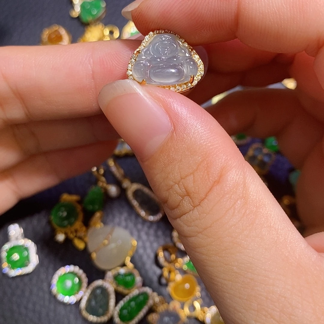 翡翠银S925镶嵌颈饰