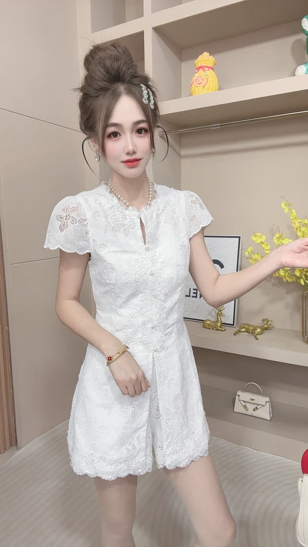 86671爆款洋气高级蕾丝套装