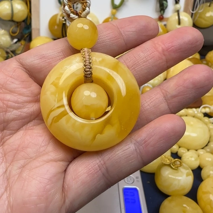 蜜蜡未镶嵌颈饰天然蜜蜡