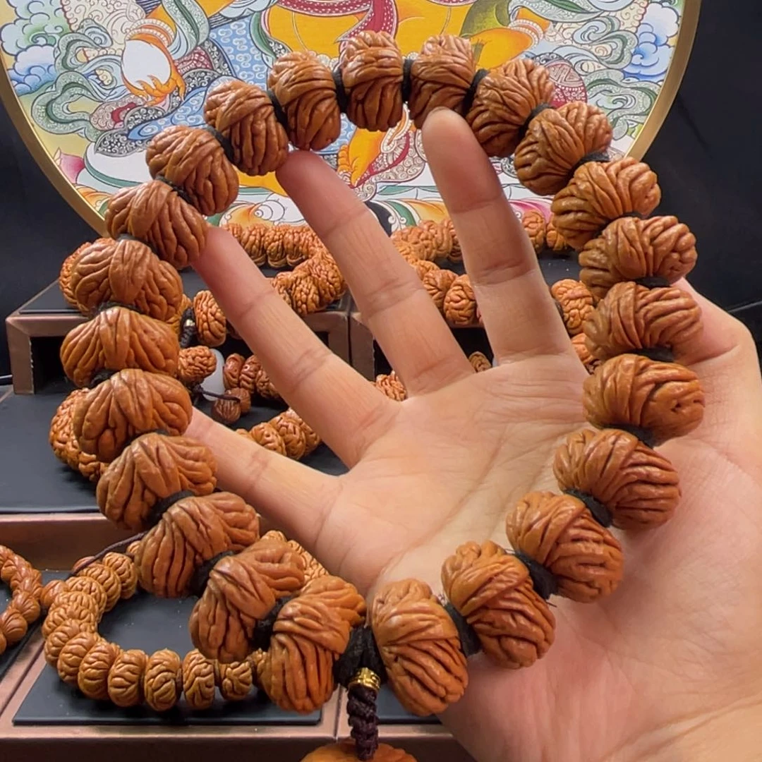 桃核手串25尺寸五爪金龙