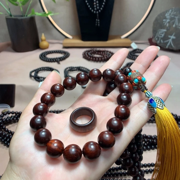 良***景手串/手链小叶紫檀