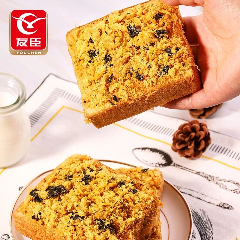 友臣肉松海苔手撕面包口袋面包早餐点心休闲零食夹心吐司肉松蛋糕