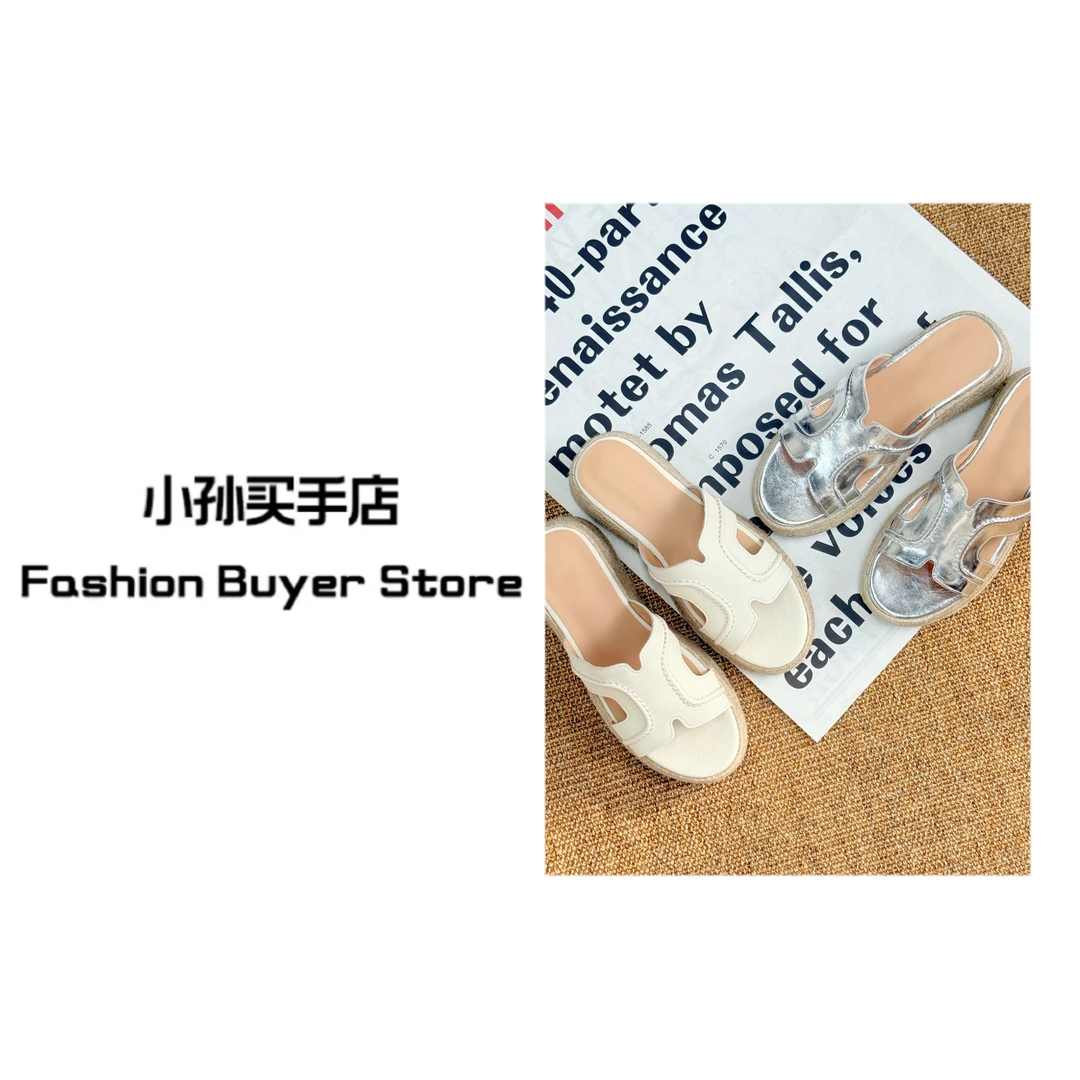 CiCi女鞋 增高5公分时尚凉拖春夏搭子小众设计鞋靴7295