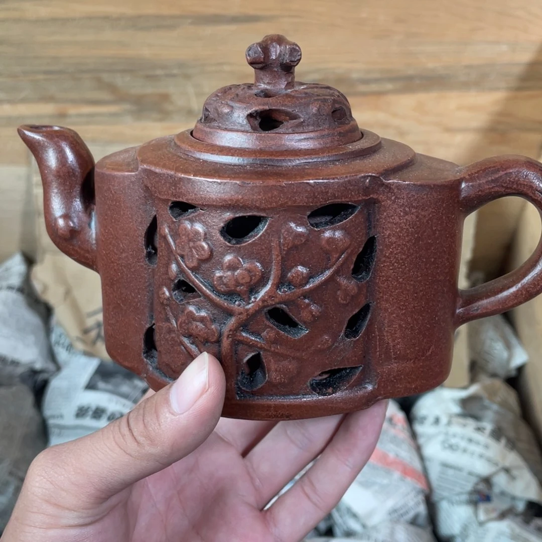 紫砂茶壶老厂紫砂壶一件。