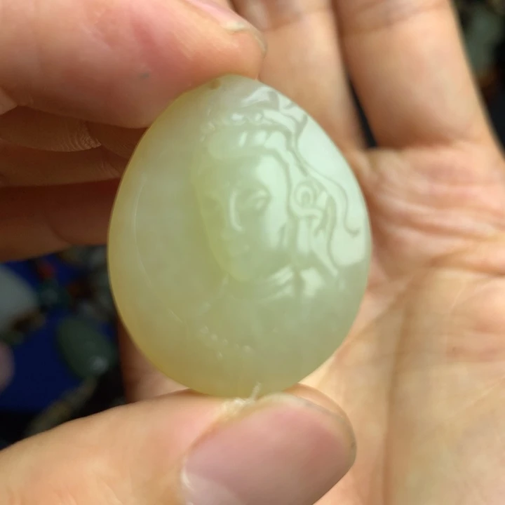 和田玉未镶嵌挂件