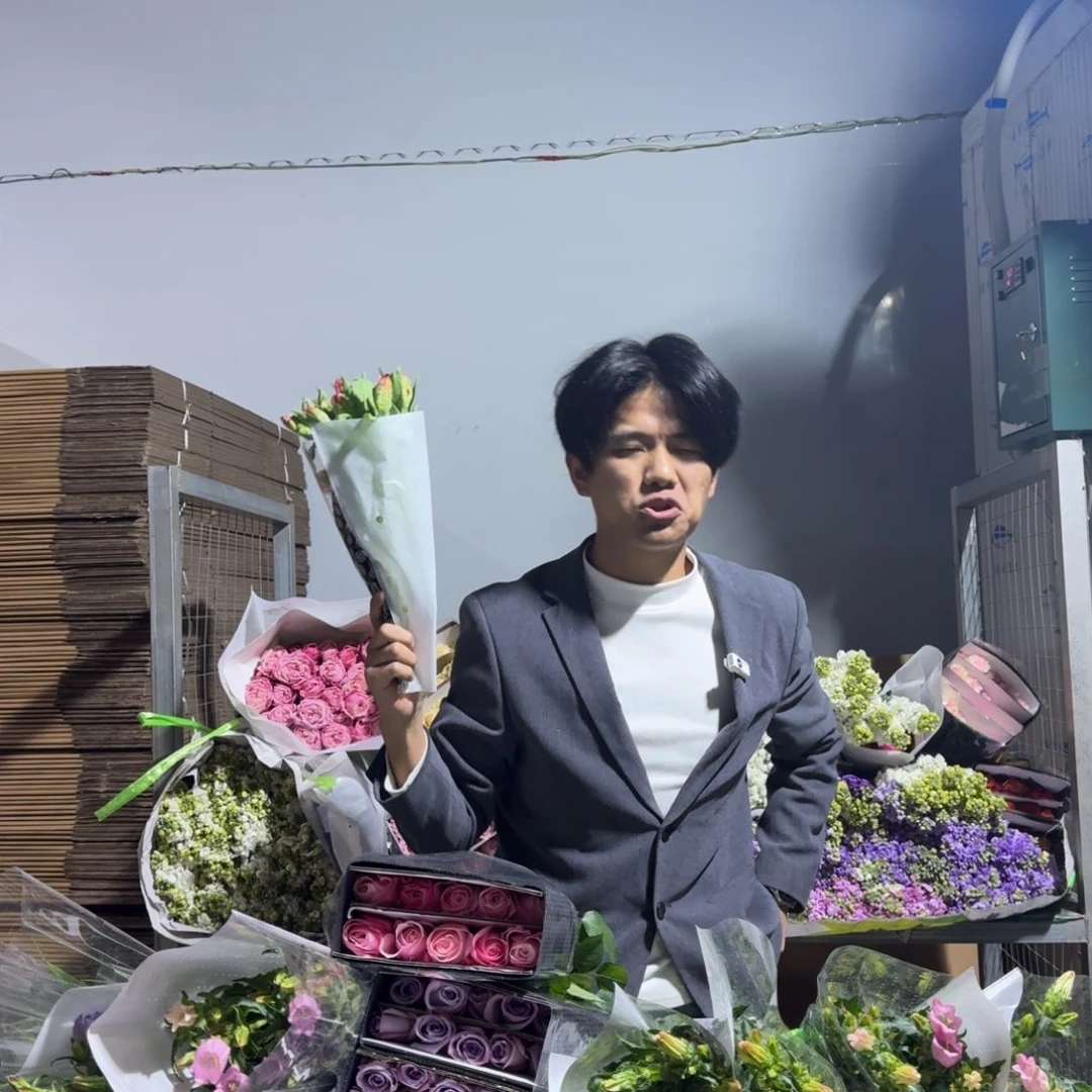 红色郁金香1扎。