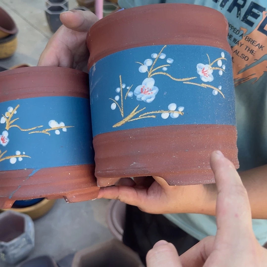 紫砂花盆瑕疵和瑕疵