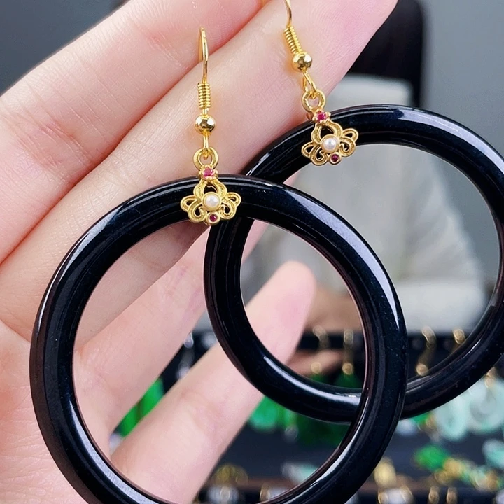 翡翠耳饰未镶嵌饰品