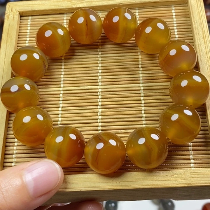 无***为玛瑙/玉髓未镶嵌手链
