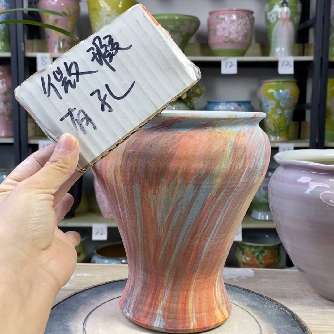 景德镇手工手绘陶瓷花盆