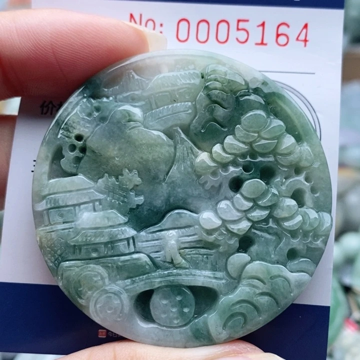 翡翠未镶嵌吊坠(不含链)