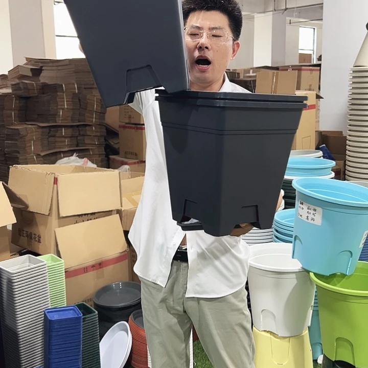 方盆口26高28黑色3只带托