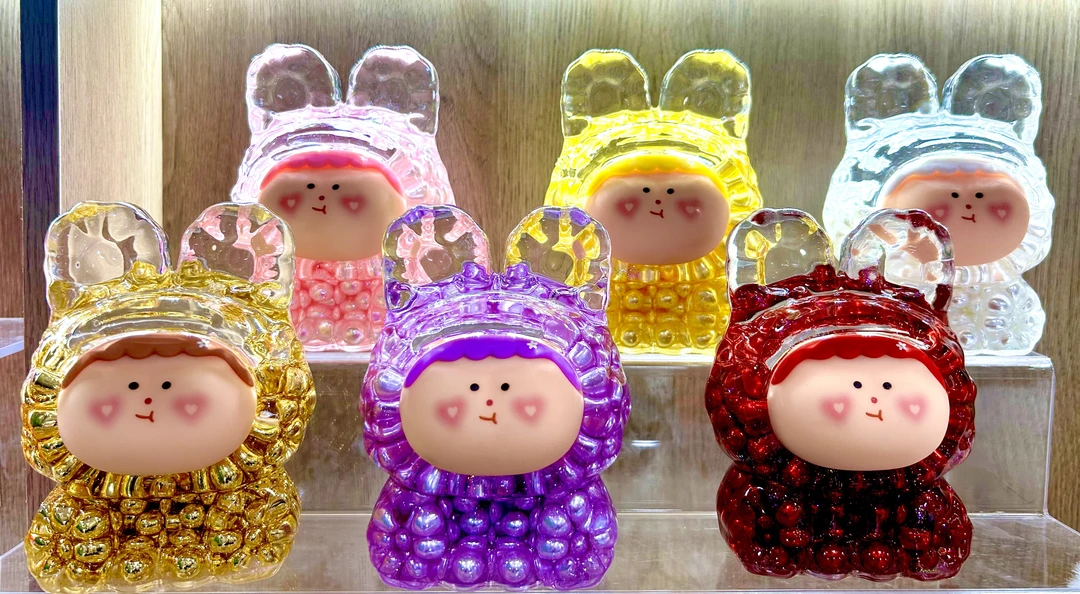 巨无霸12.5CM【珍珠莉莉丝】入油流沙夜光可爱对碰玩具手工创意