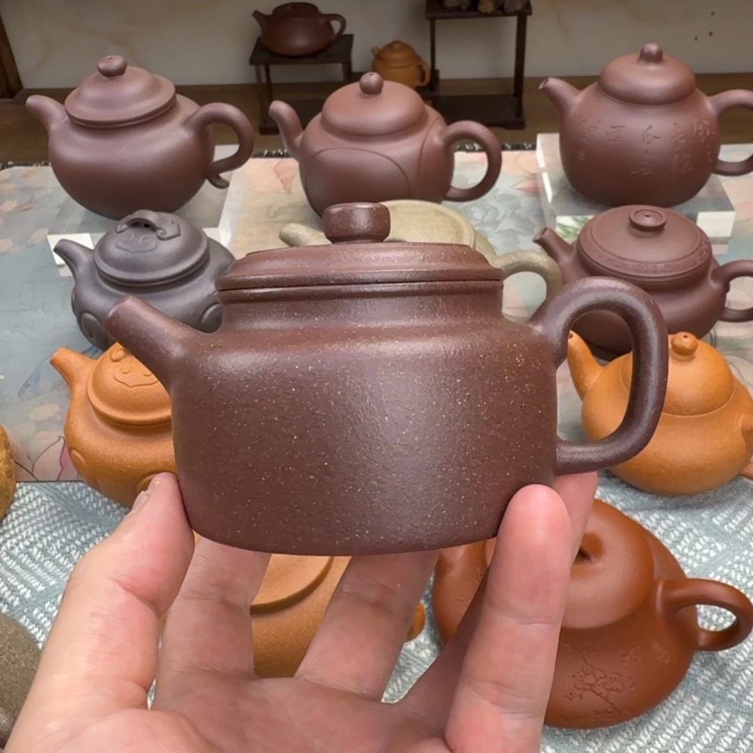 非***哥茶壶紫砂德中 手工泥 165cc 微瑕