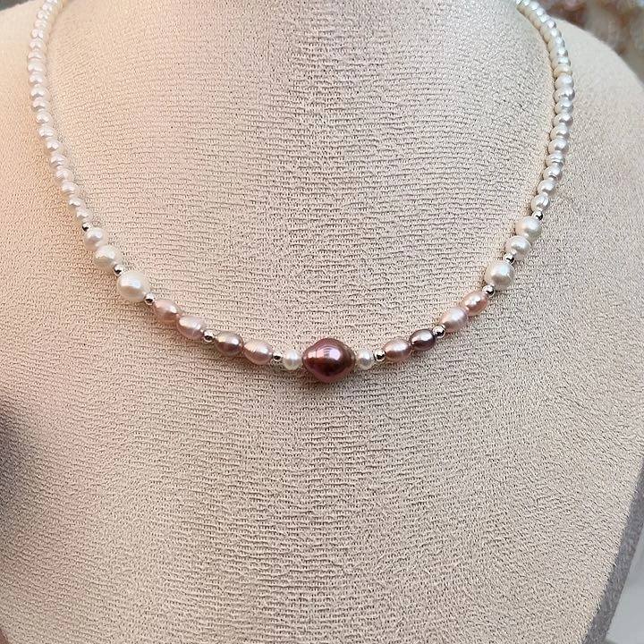 淡水珍珠未镶嵌颈饰