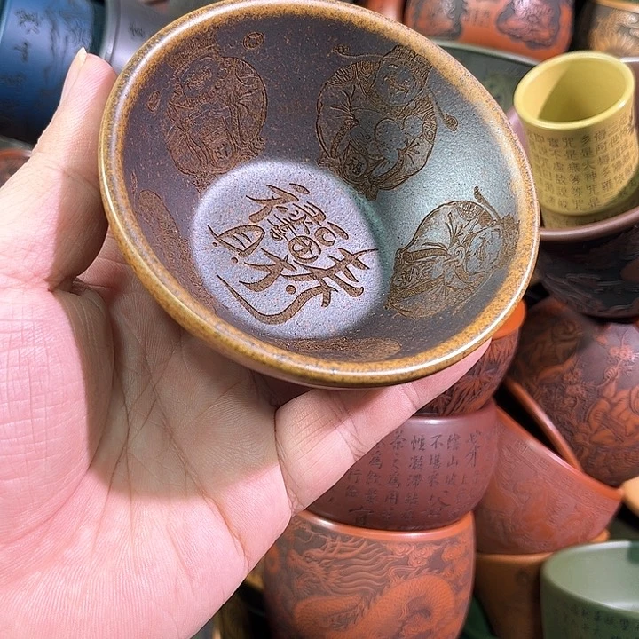 茶杯紫砂全手工紫砂主人杯