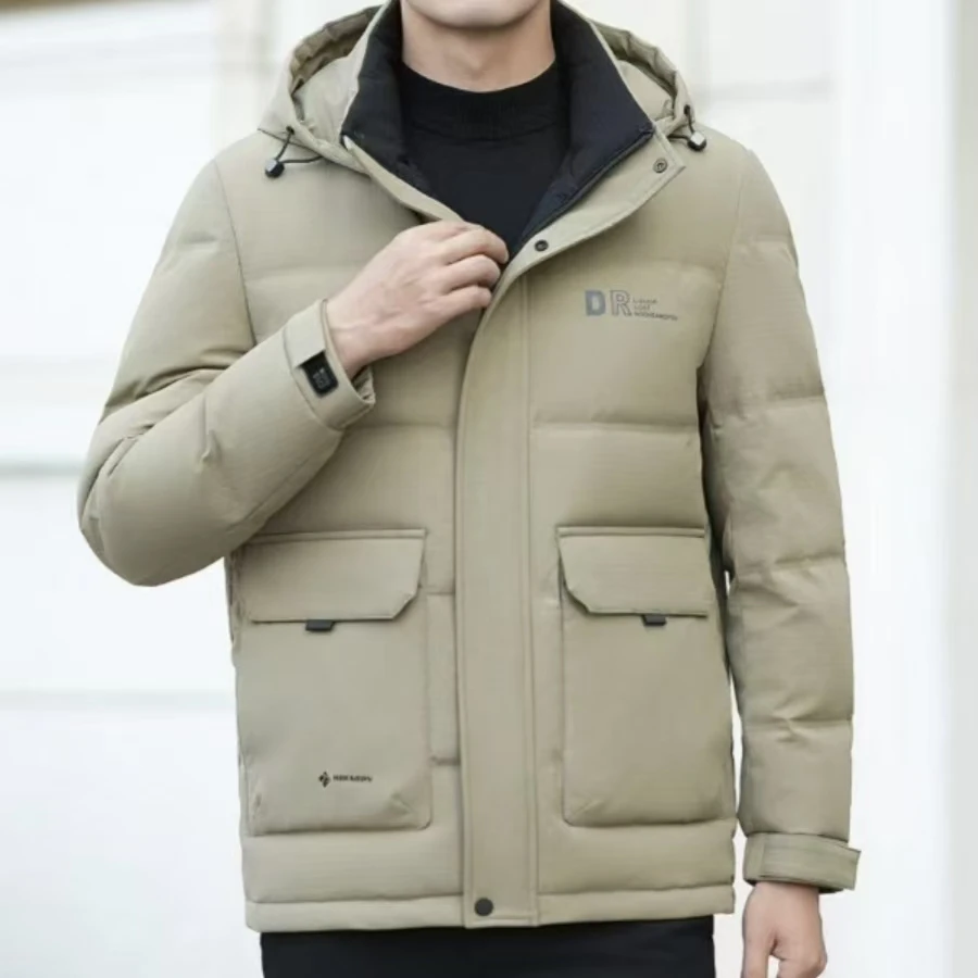 88009男士冬季连帽可脱卸厚款羽绒服(TLL)