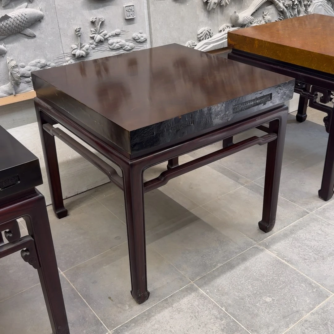 砖雕80x80 乌金色 一套 高77cm