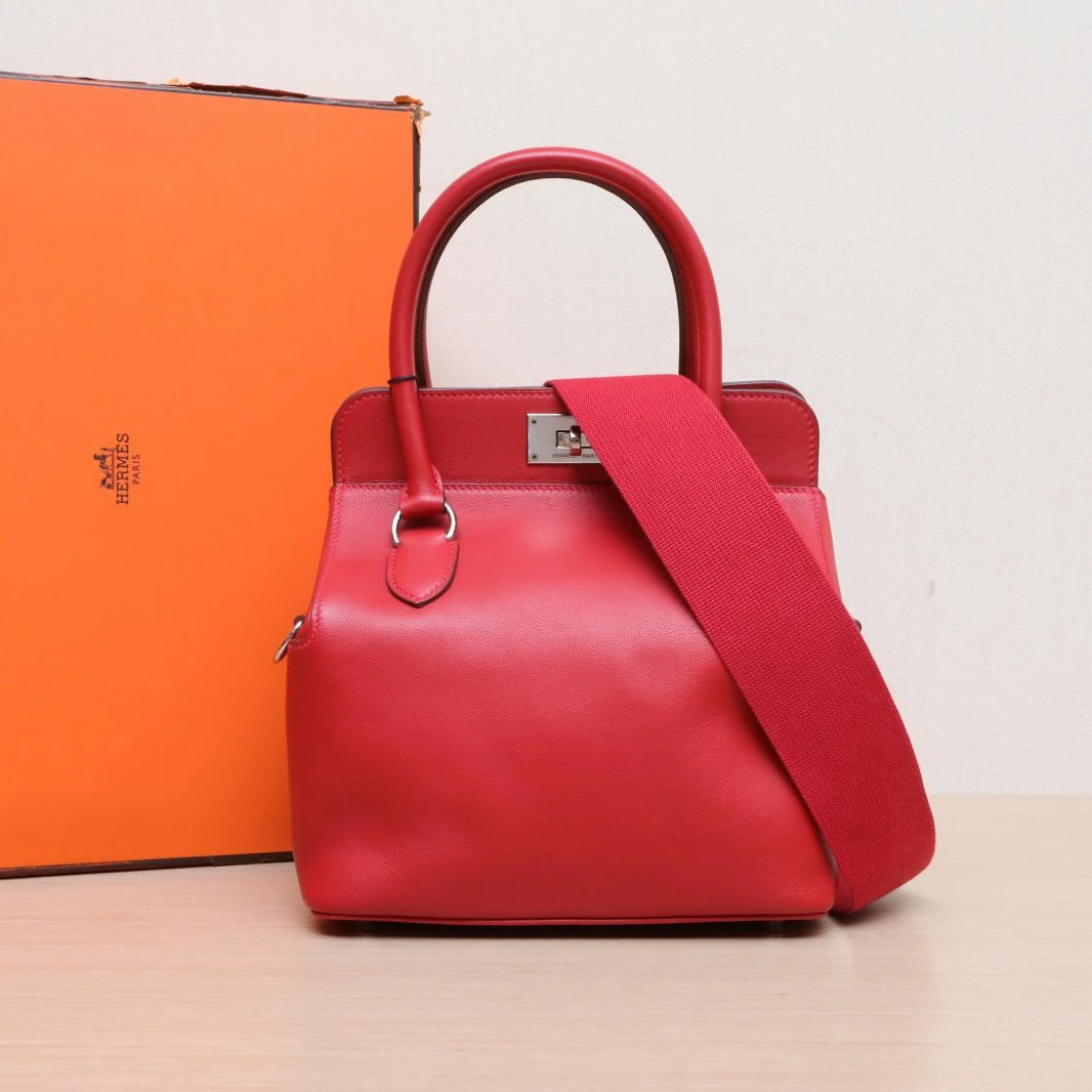 95新 Hermes/爱马仕 【娇活动】Toolbox 牛奶盒子 20 Q5红 76377