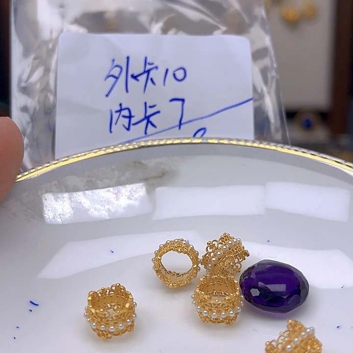 银S925镶嵌颈饰紫晶紫晶925镶嵌66