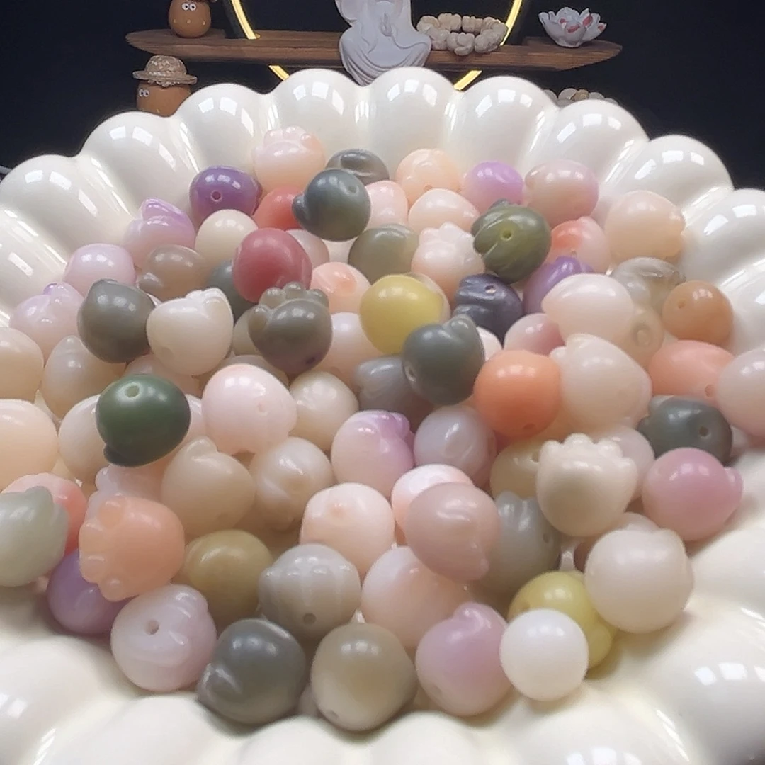 菩提根/象牙果手串卡12多宝猫爪40颗