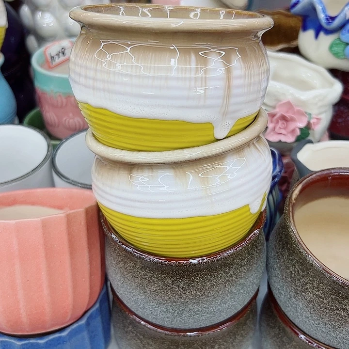 有孔，满10元发货多肉陶瓷花盆