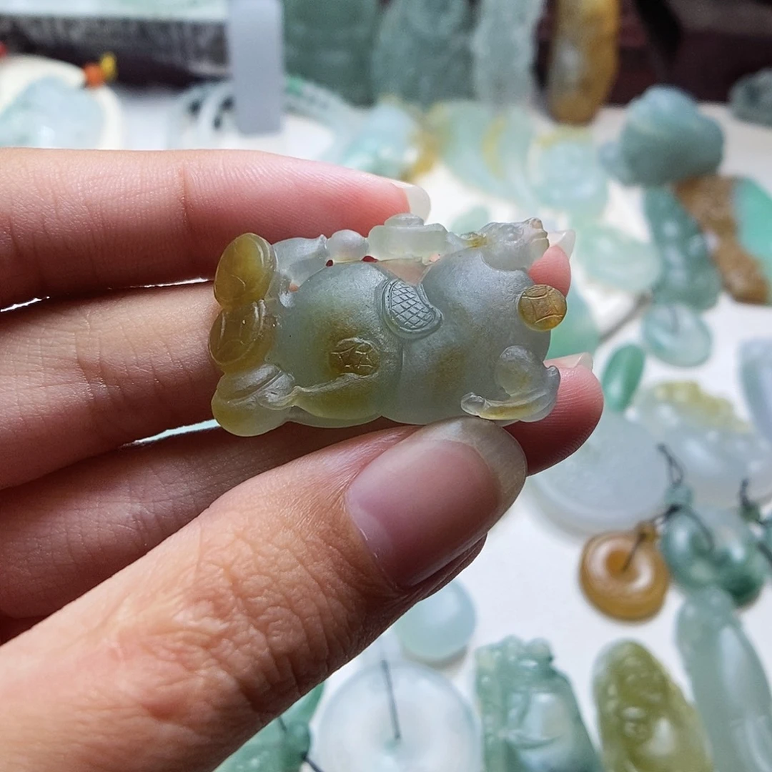 M***V定制翡翠未镶嵌唐马