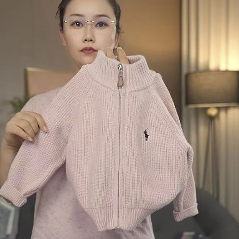女童毛衣2025秋冬新款开衫拉链韩版儿童中大童外套针织衫