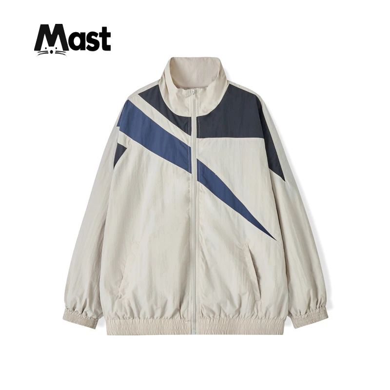 Mast『棉锦料』2025年春季青少年男女拼色长袖拉链外套33
