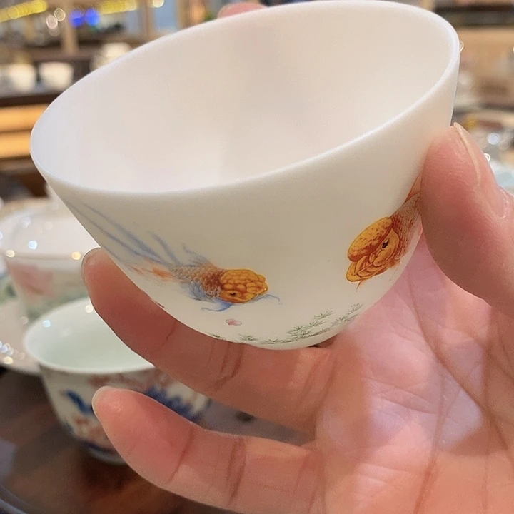 羊脂白玉亚光主人杯