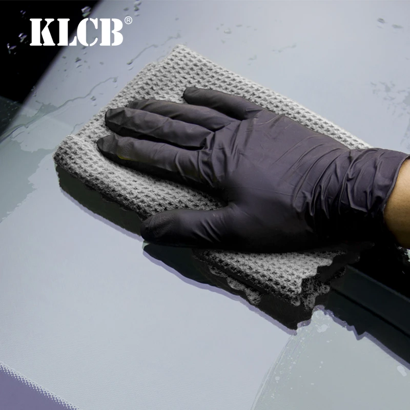 KLCB苛力汽车菠萝格玻璃毛巾吸水无痕擦玻璃专用不掉毛华夫格毛巾