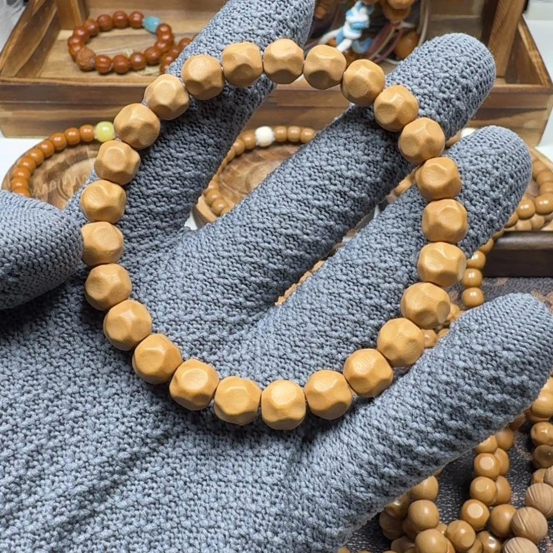 猴头核桃手串鸭蛋黄奶酪无相8.5mm