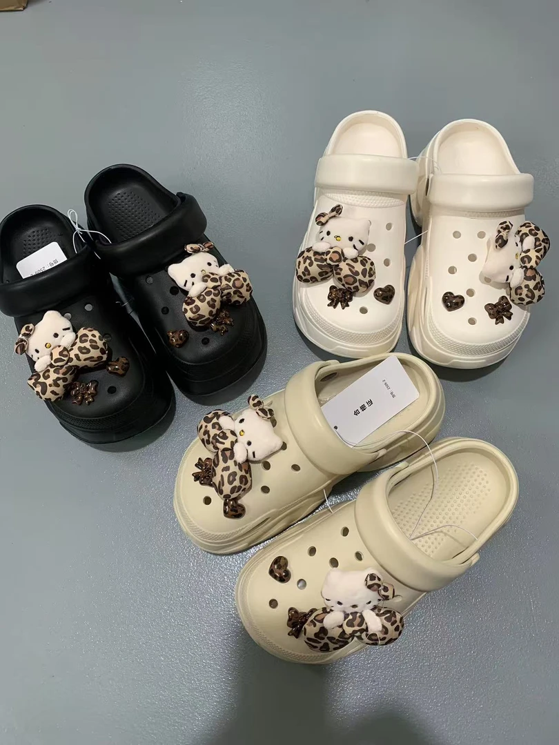 洞洞鞋女鞋设计时尚防滑增高舒适沙摊凉鞋外穿2510