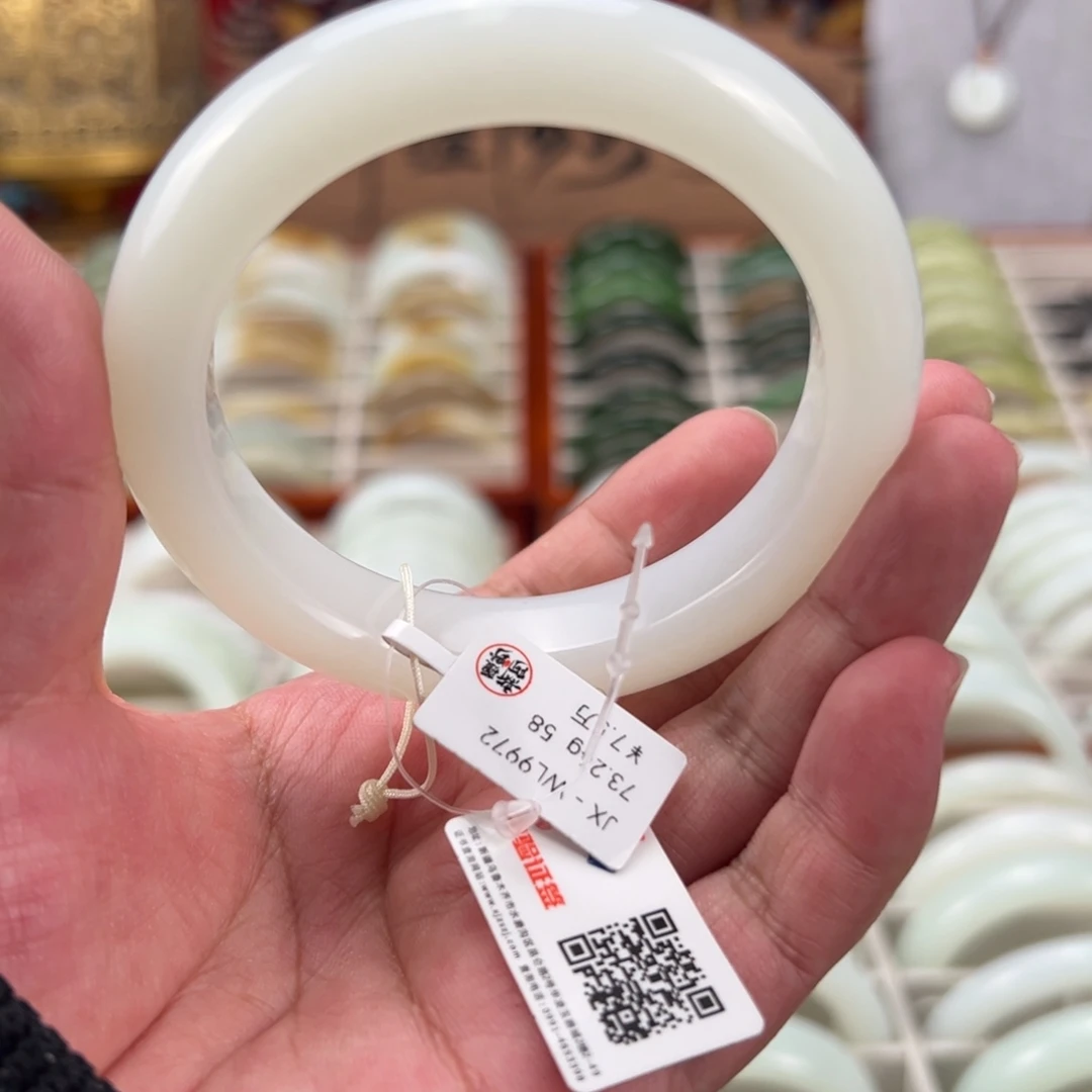 和田玉（白玉）未镶嵌手镯天然新疆和田玉羊脂玉