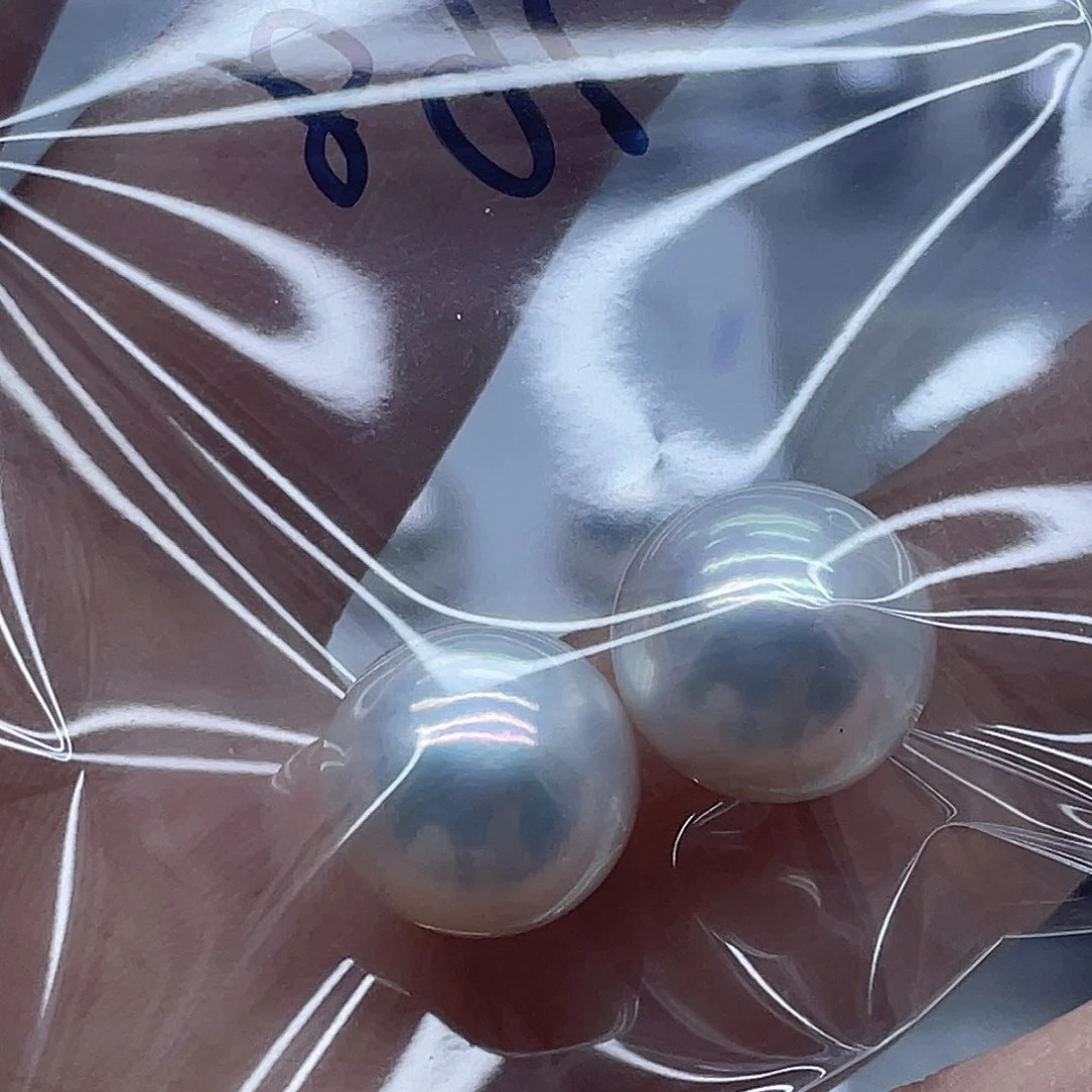 银S925镶嵌耳饰淡水珍珠