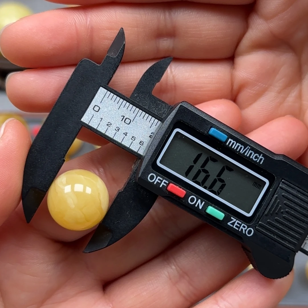 琥珀未镶嵌裸石蜜蜡单珠