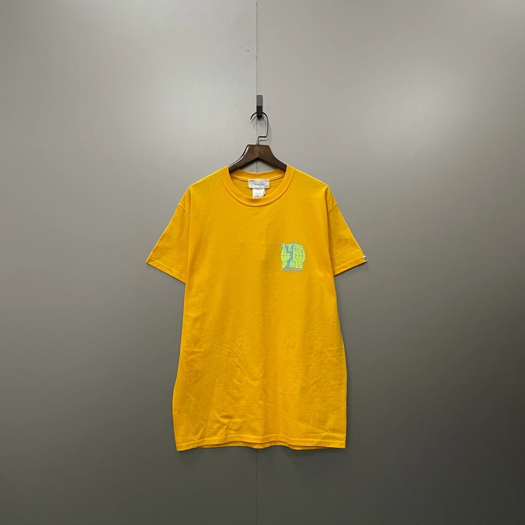 95新  （cc）黄色印花短袖M码bc007544