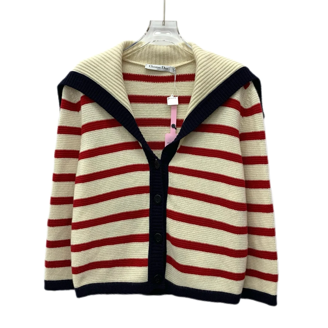 99新 DIOR/迪奥 CW0636  logo字母条纹开衫外套 40 M码