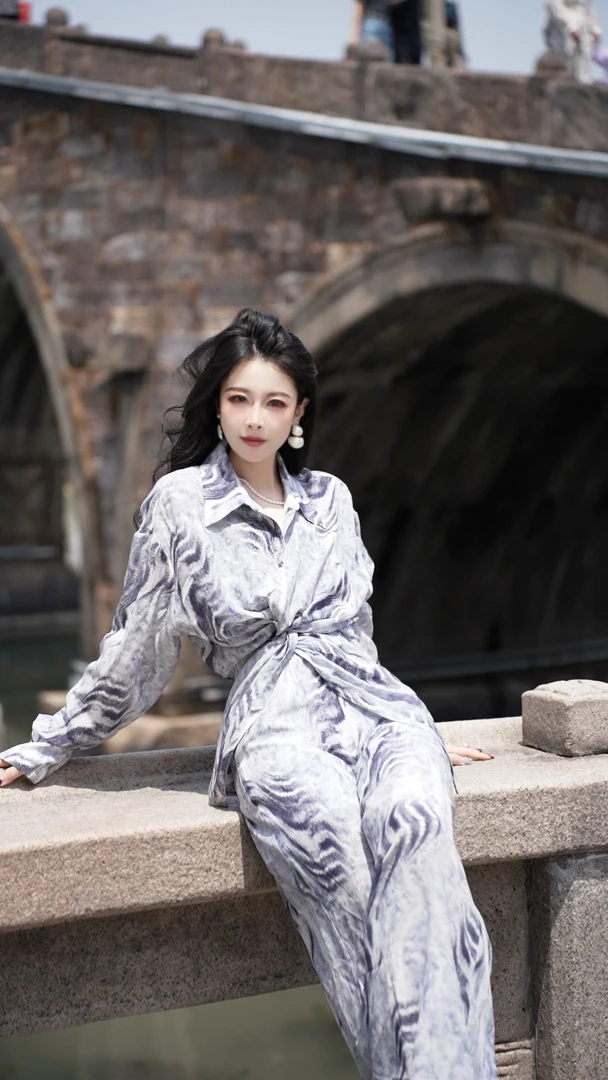 【画卷江南】时尚通勤设计桑蚕丝套装PTM250056上衣PTM2500561裤子