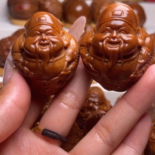 手串/手链橄榄核财神一对