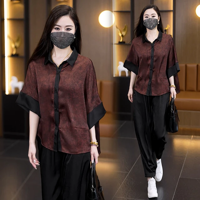 大码女装胖妹妹休闲时尚套装2025年新款高级感遮肉宽松两件套夏季