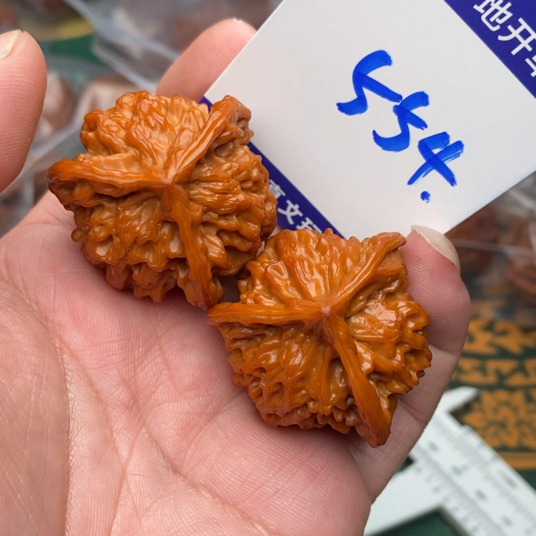 把件文玩核桃盘山三棱37
